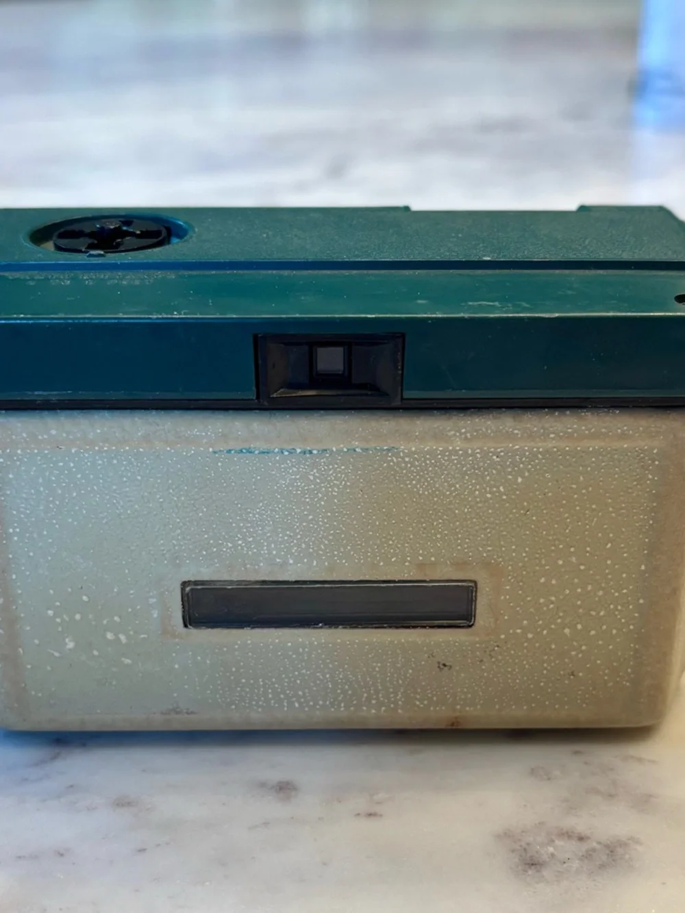Kodak Hawkeye Instamatic R4 Green and Silver Camera with Wrist Strap